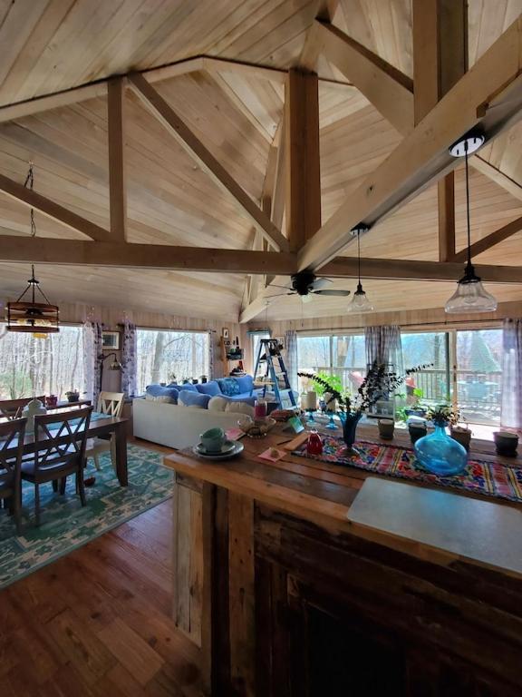 Treehouse Cathedral In Blue Ridge Mountains, Nc Villa Burnsville Buitenkant foto